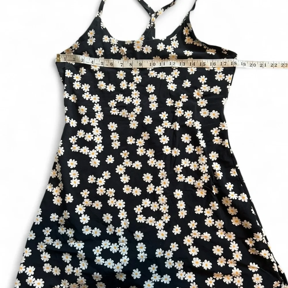 Outdoor Voices Black Daisy-Print Mini Dress - Picture 5 of 8